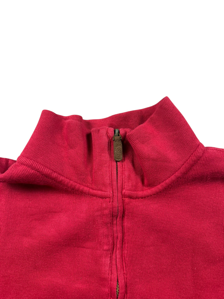 Ralph Lauren Pony Vintage Half Zip Sweater Herren Rot XL