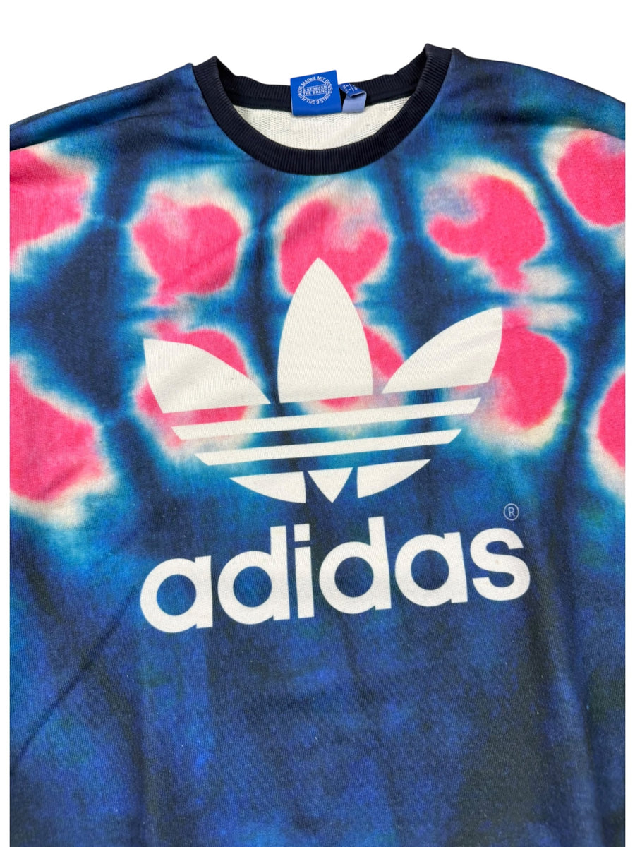 Adidas Originals Batik Vintage Sweater Damen Blau Pink S