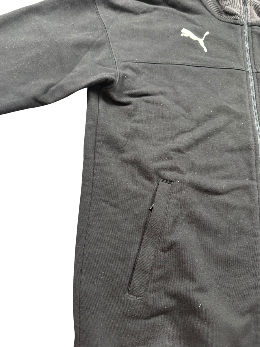 Puma Borussia Mönchengladbach Fußball Zip Hoodie Herren Schwarz M