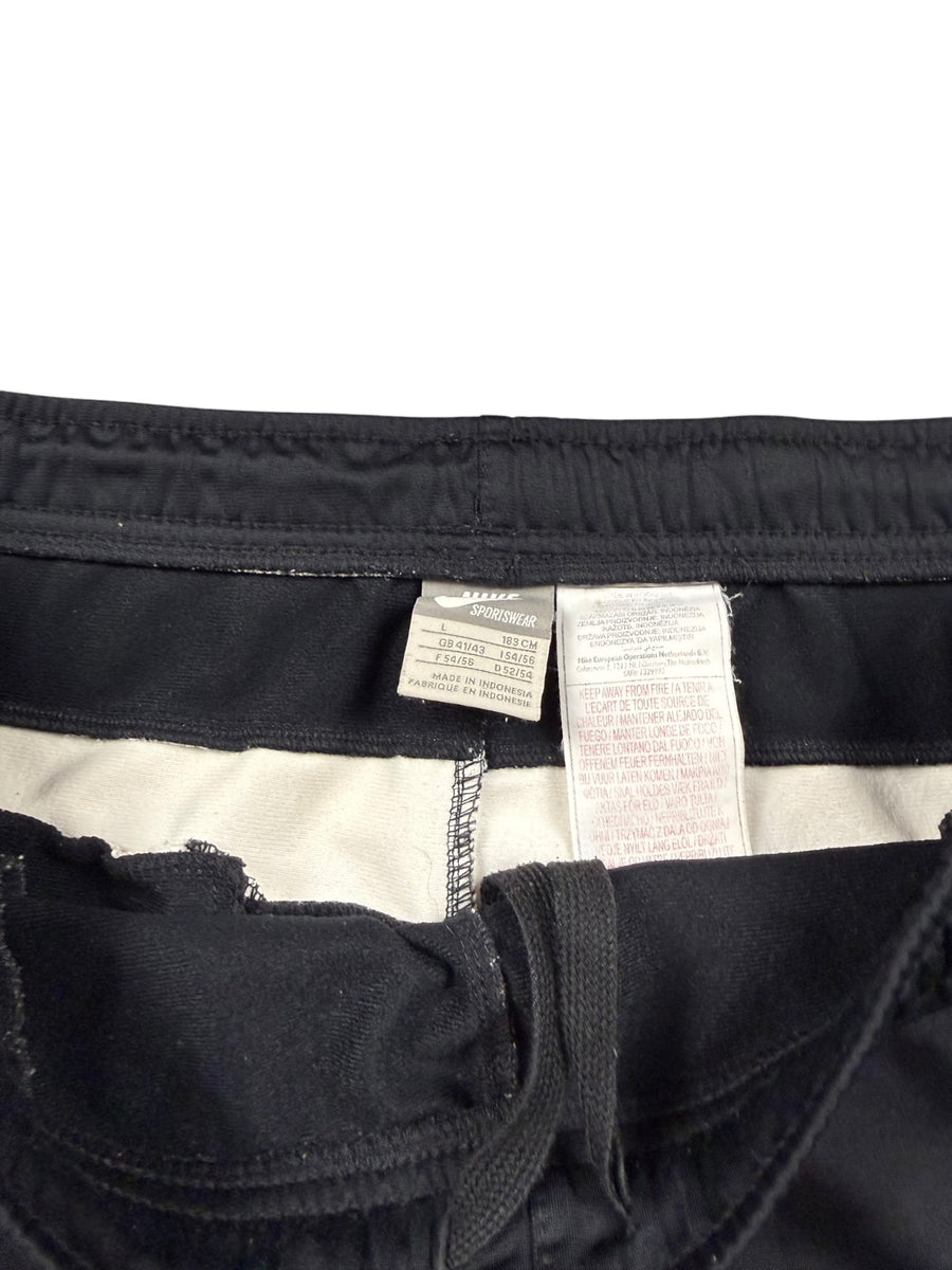 Nike Sportswear Wide Leg Vintage Trackpants Herren Schwarz Weiß L