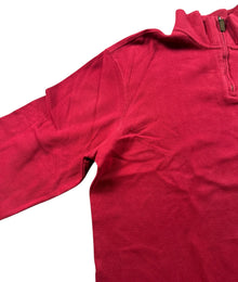Ralph Lauren Pony Vintage Half Zip Sweater Herren Rot XL