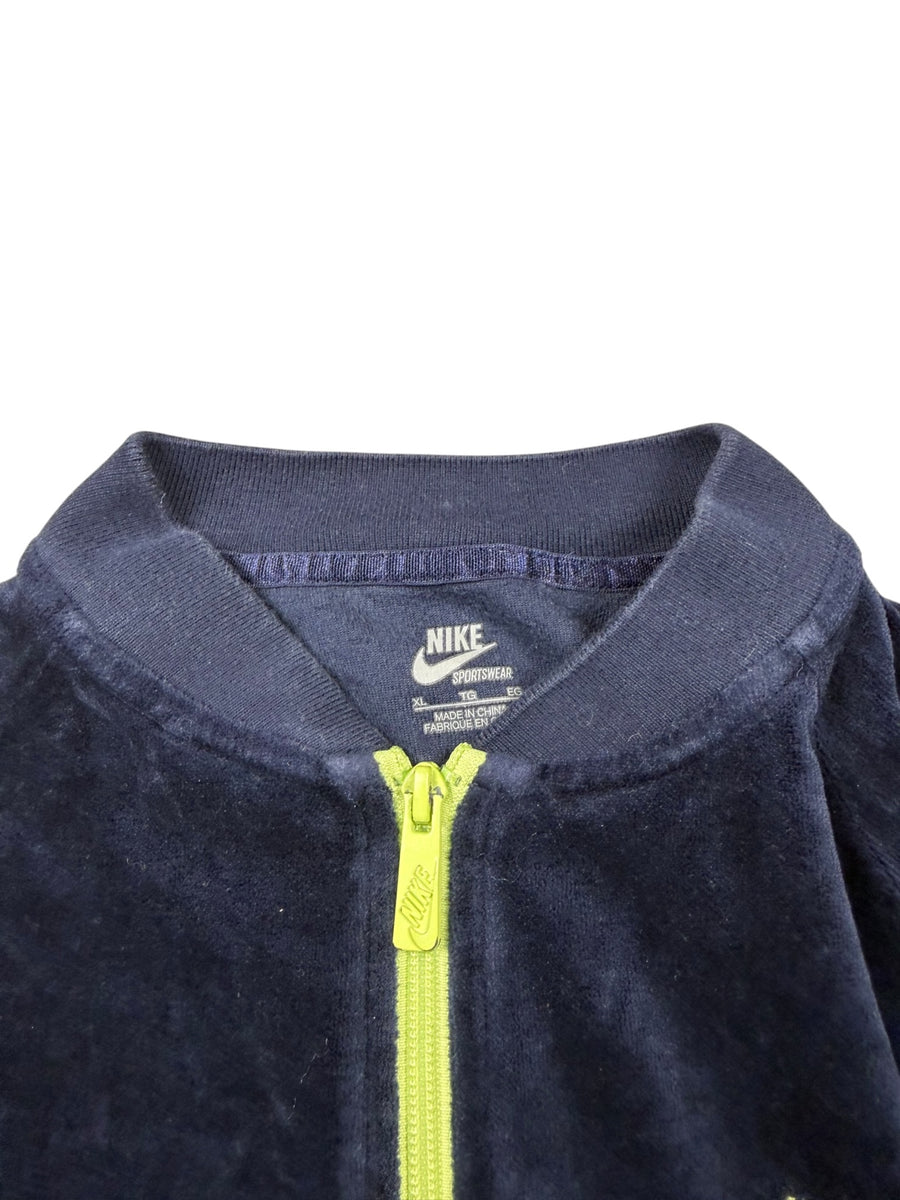 Nike Velours Vintage Trackjacket Damen Blau XL