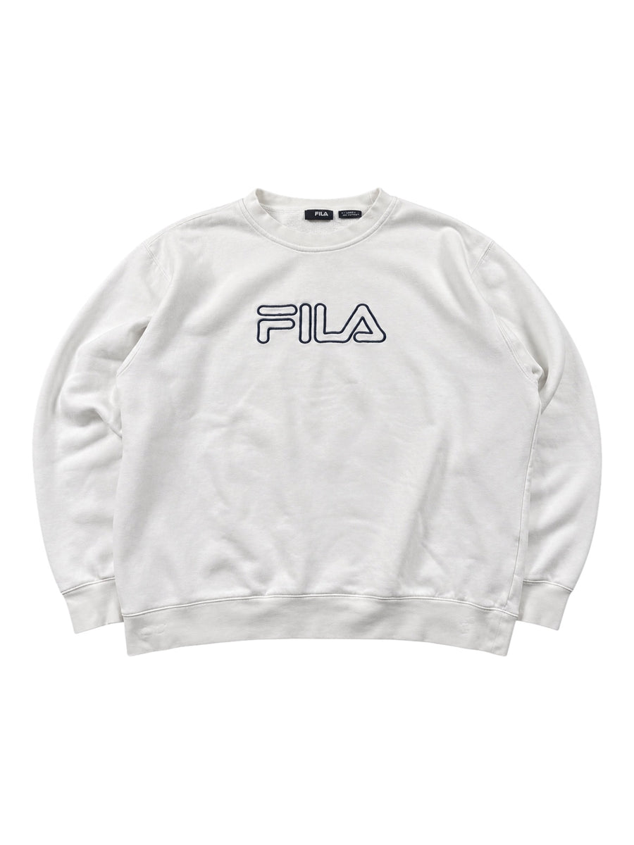 FILA Big Logo Vintage Sweater Herren Cremeweiß XL