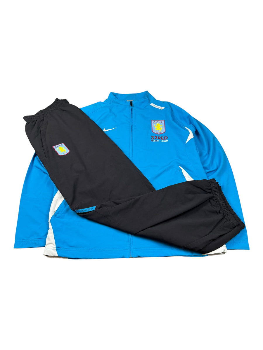 Nike Aston Villa FC Vintage Tracksuit Herren Blau Schwarz XL