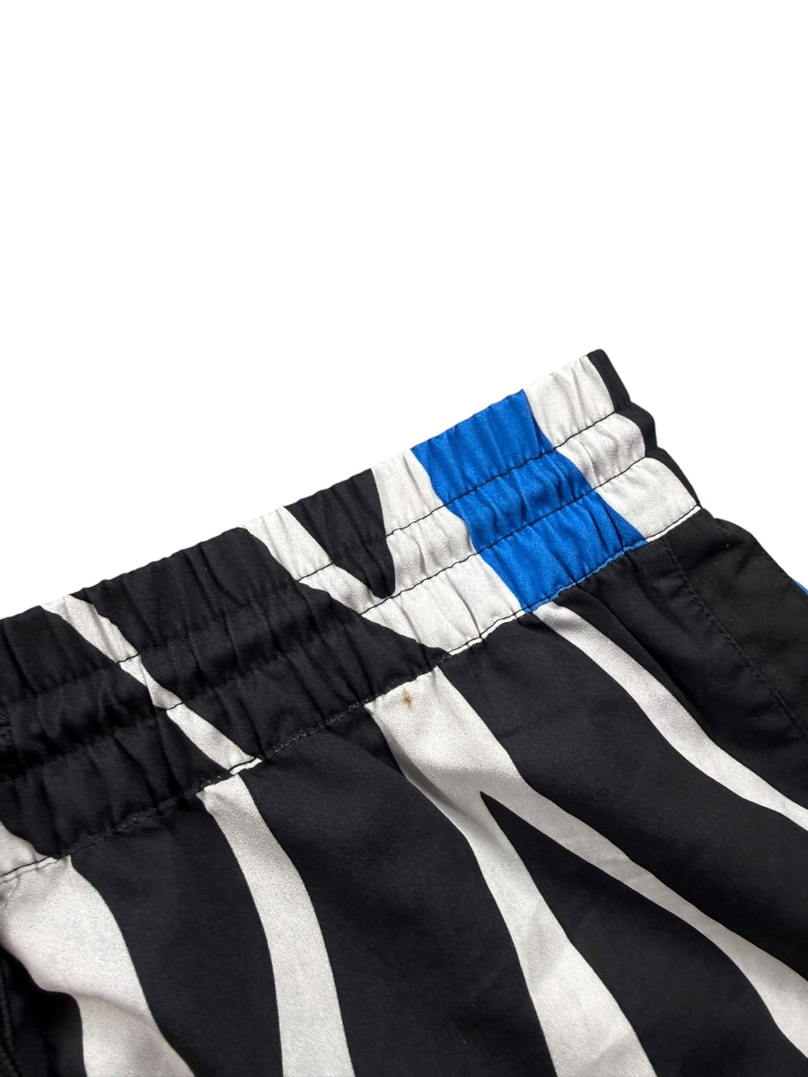 Adidas Trefoil Vintage Shorts Damen Zebra Schwarz Weiß S