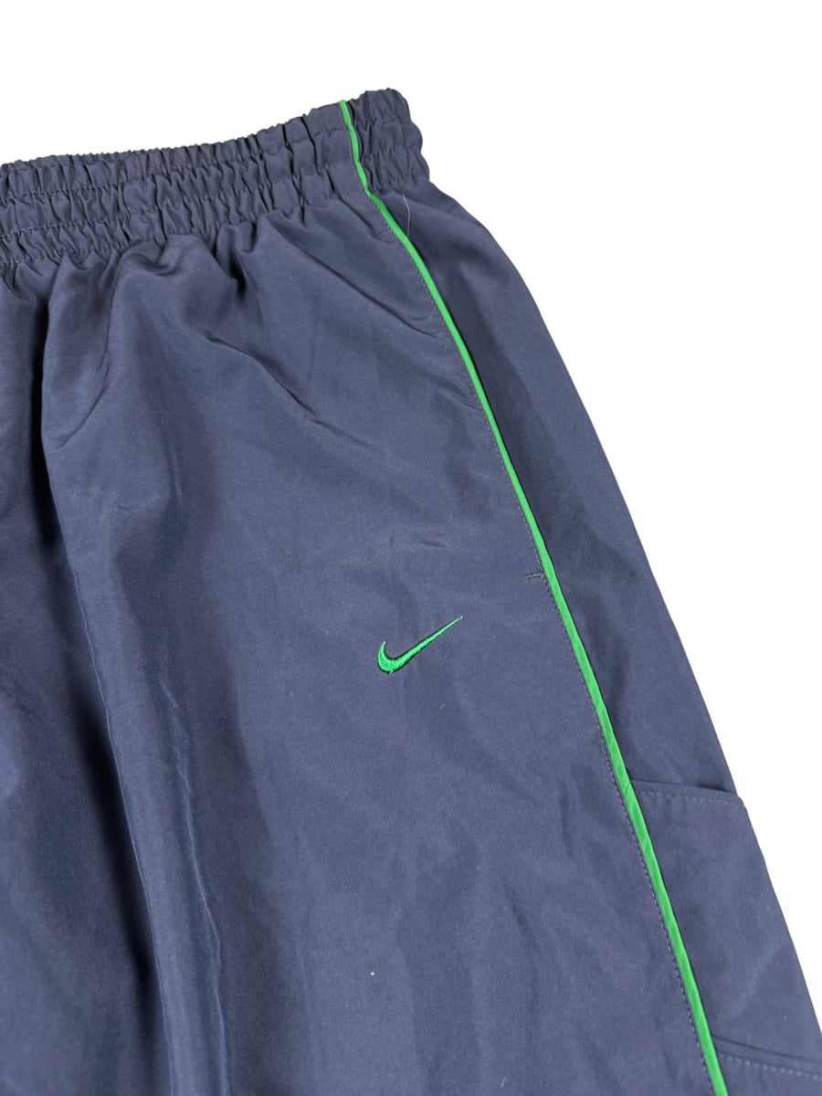 Nike Swoosh Wide Leg Vintage Trackpants Herren Dunkelblau Grün XL
