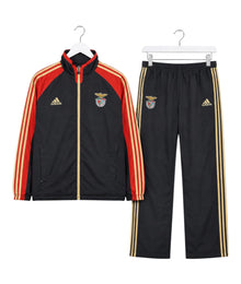 Adidas Benfica Lissabon Vintage Tracksuit Herren Schwarz Rot Gold L