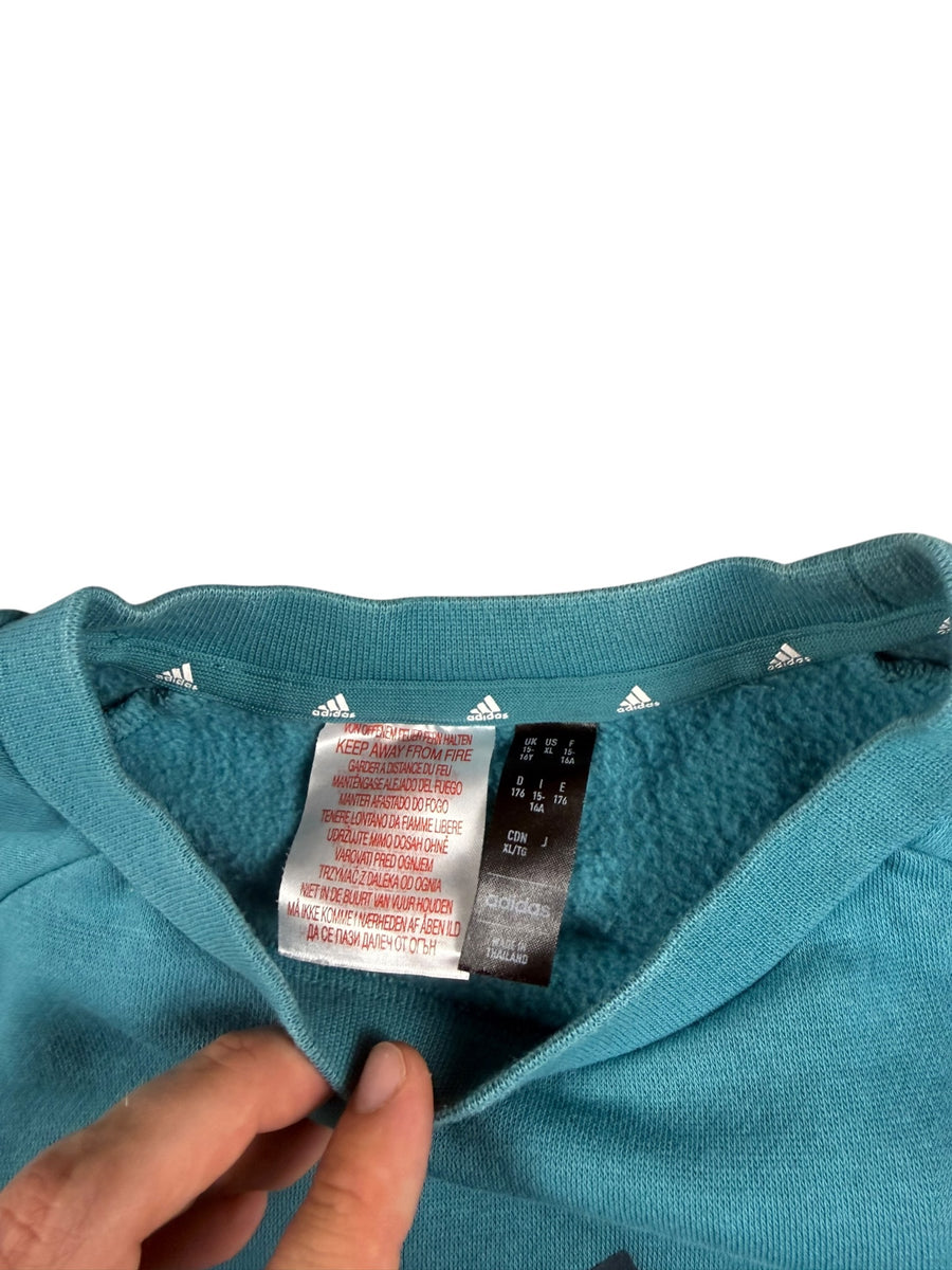 Adidas Big Logo Vintage Tracksuit Damen Türkis/Blau S