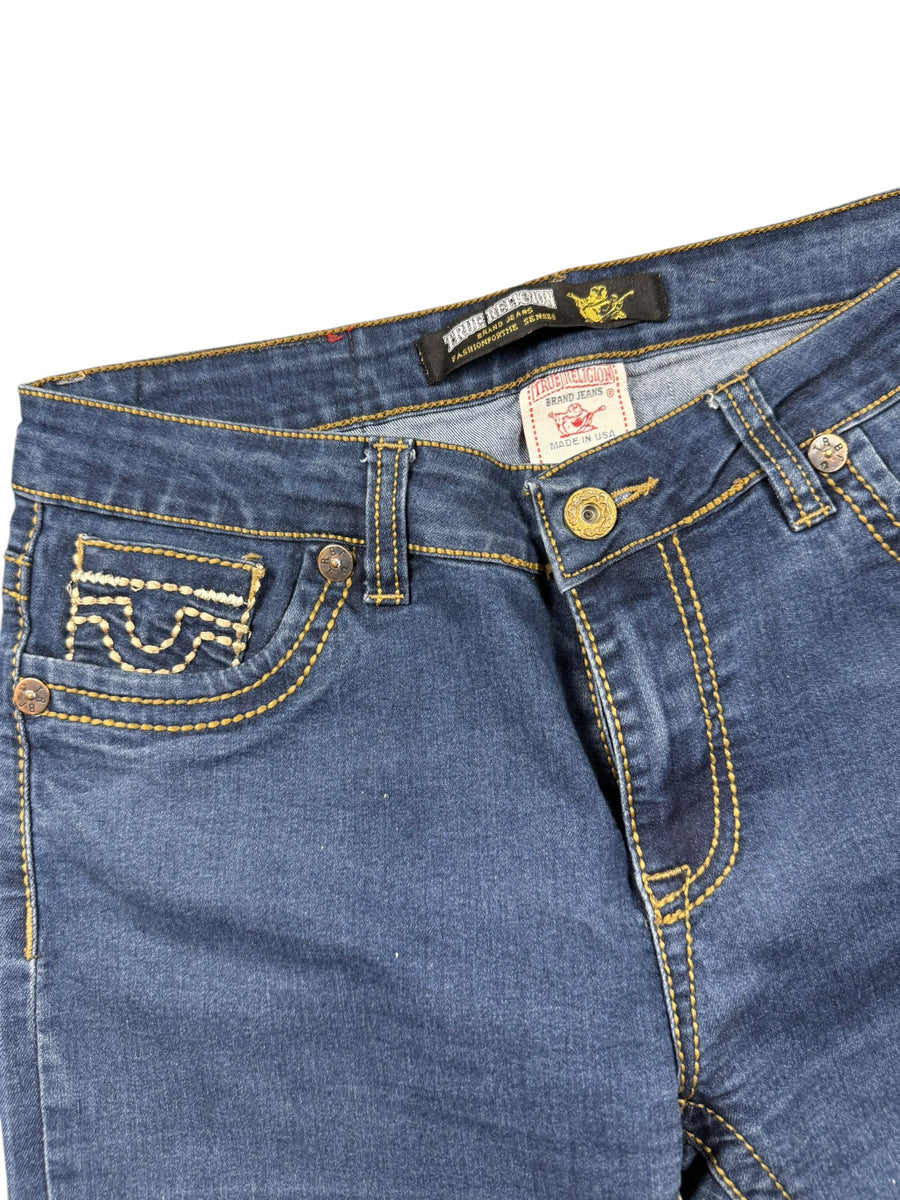 True Religion Straight Leg Vintage Jeans Herren Blau S