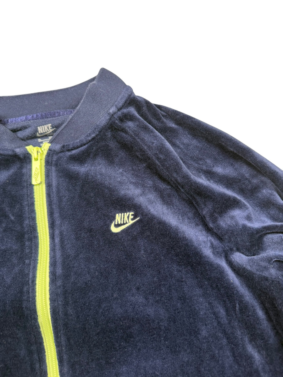 Nike Velours Vintage Trackjacket Damen Blau XL