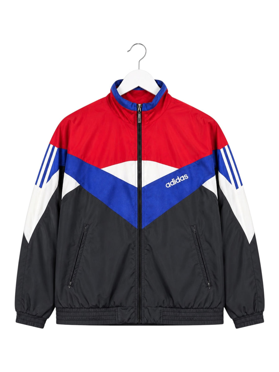 Adidas Vintage Trackjacket Herren Schwarz Rot Blau Weiß M