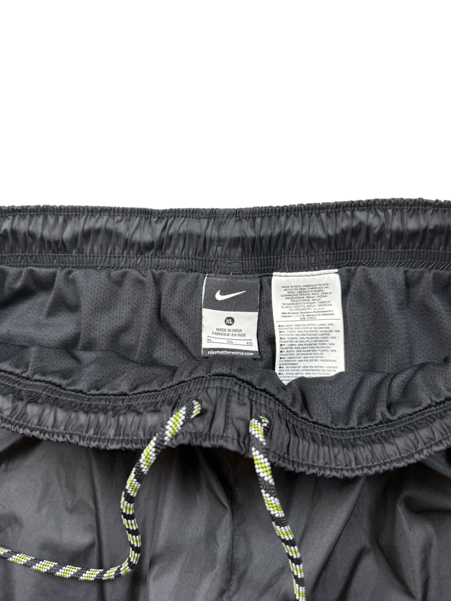 Nike T90 Wide Leg Vintage Trackpants Herren Schwarz Weiß XL