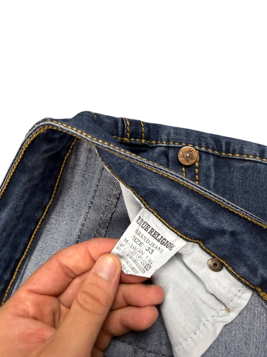 True Religion Straight Leg Vintage Jeans Herren Blau S