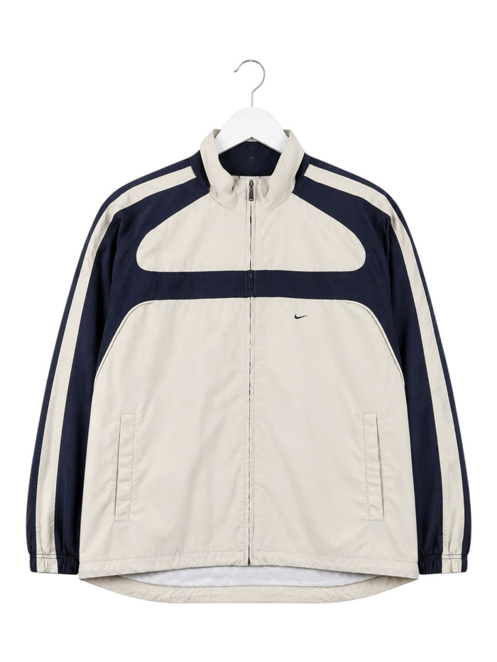 Nike Colorblock Vintage Trackjacket Herren Beige Dunkelblau XL