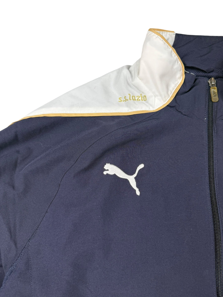 Puma SS Lazio Vintage Tracksuit Herren Dunkelblau Weiß Gold L