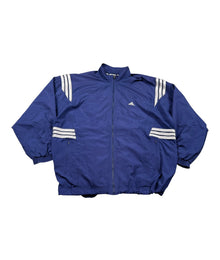 Adidas 3-Stripes Vintage Trackjacket Damen Blau Silber XL