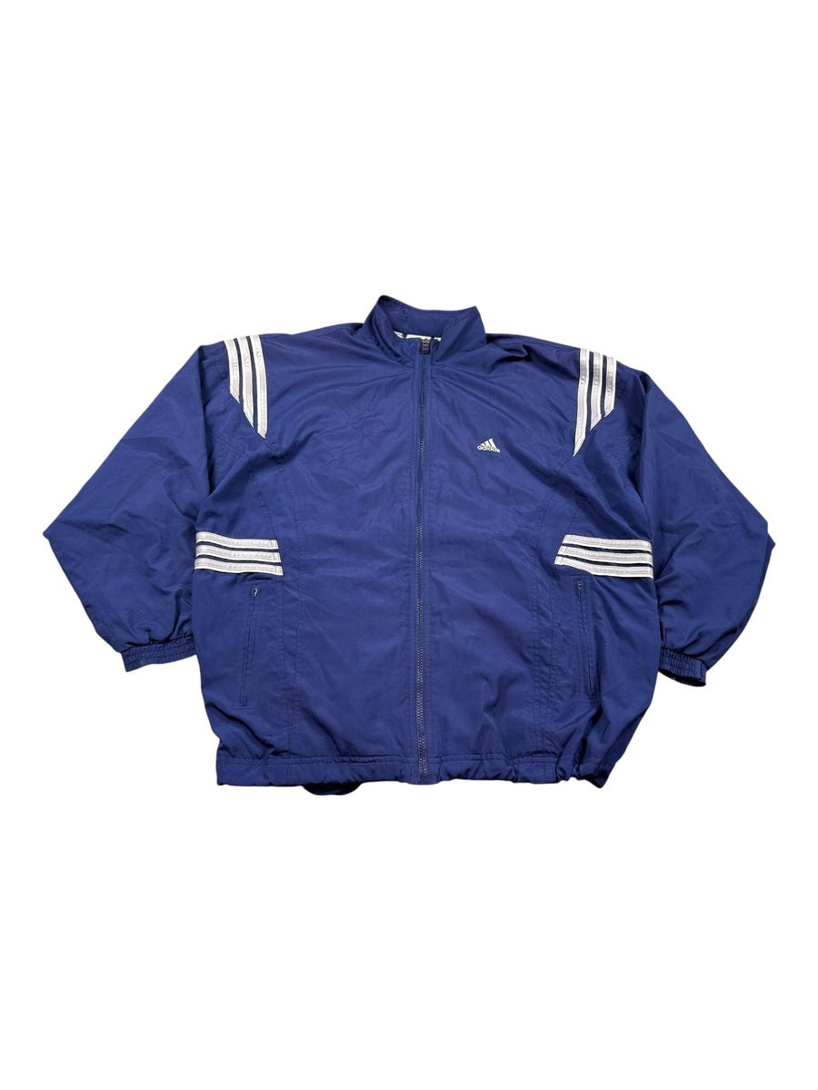 Adidas 3-Stripes Vintage Trackjacket Damen Blau Silber XL