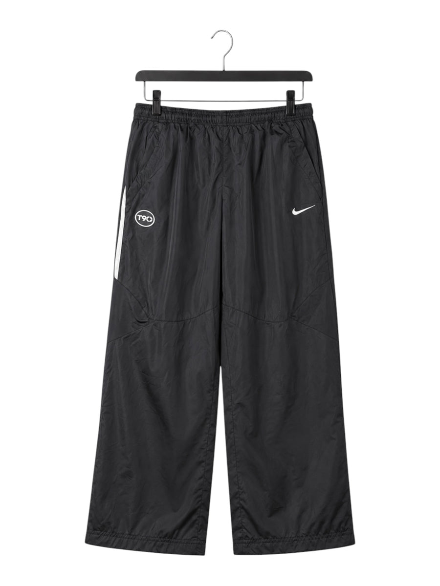 Nike T90 Wide Leg Vintage Trackpants Herren Schwarz Weiß XL