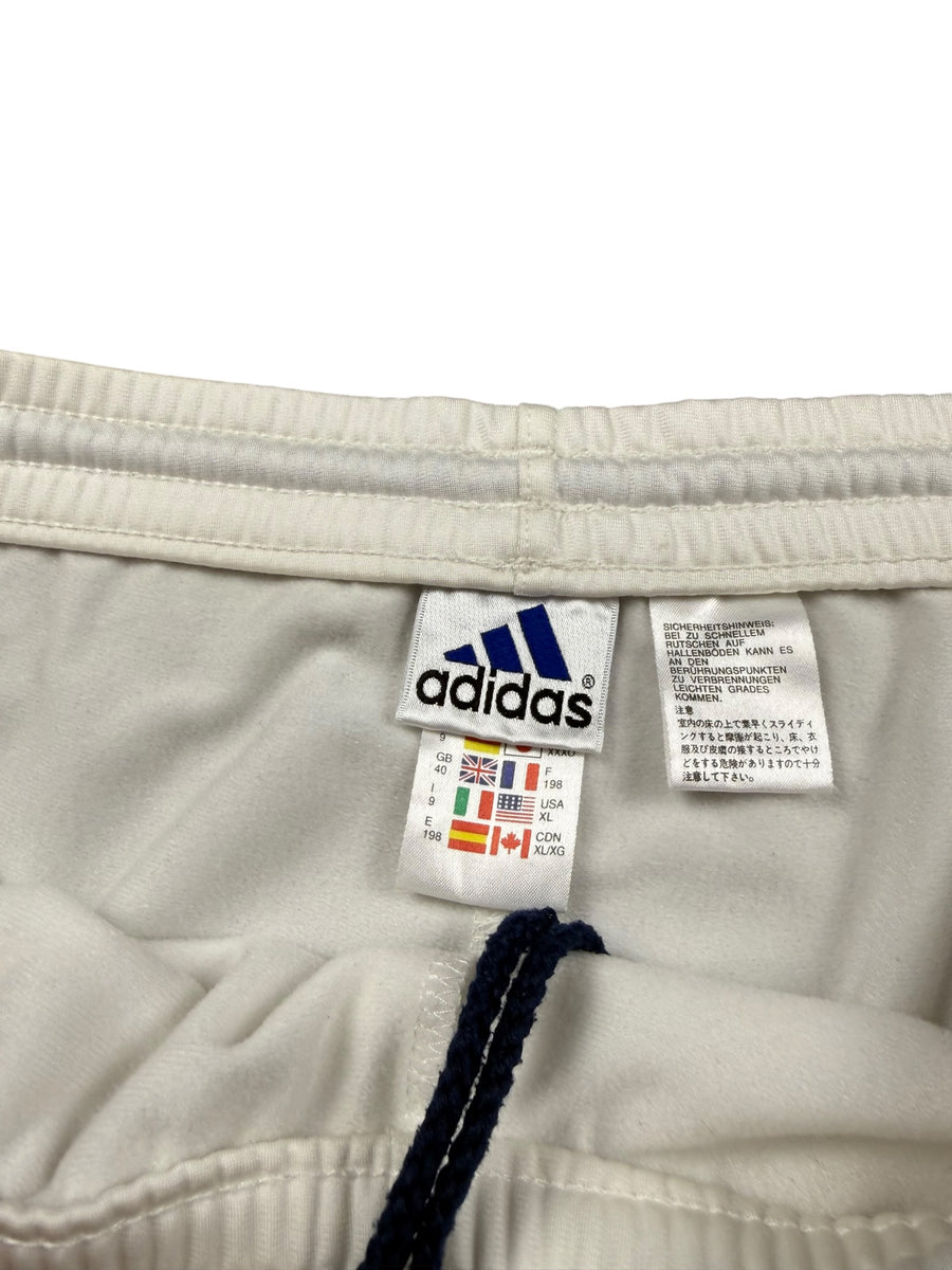 Adidas 3-Stripes Wide Leg Vintage Trackpants Herren Weiß Blau XL