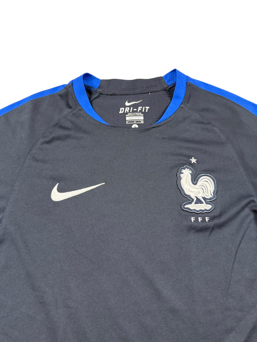 Nike Frankreich FFF 2016 Euro Vintage Trikot Herren Dunkelblau Blau S