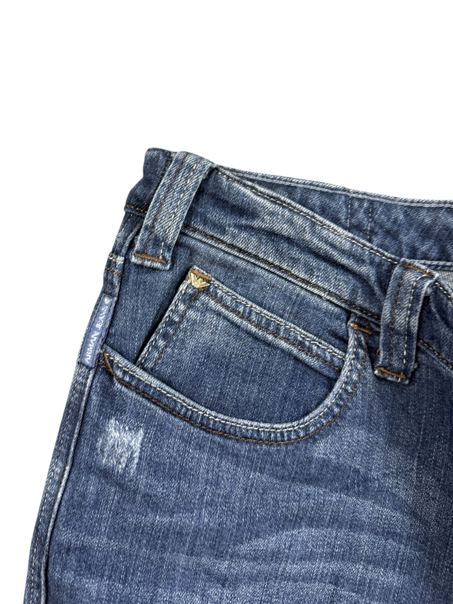 Armani Jeans Straight Leg Vintage Jeans Damen Blau M