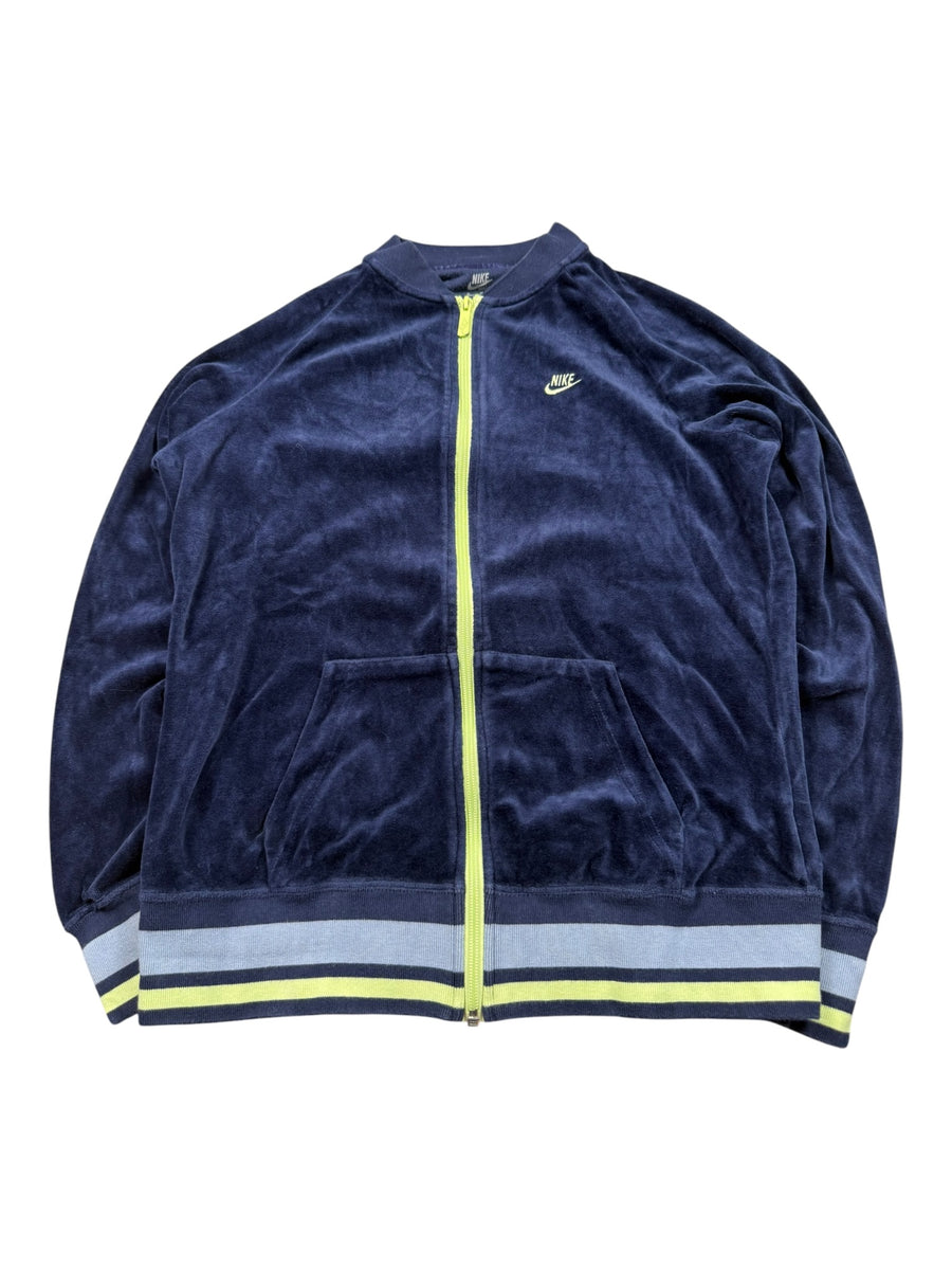Nike Velours Vintage Trackjacket Damen Blau XL