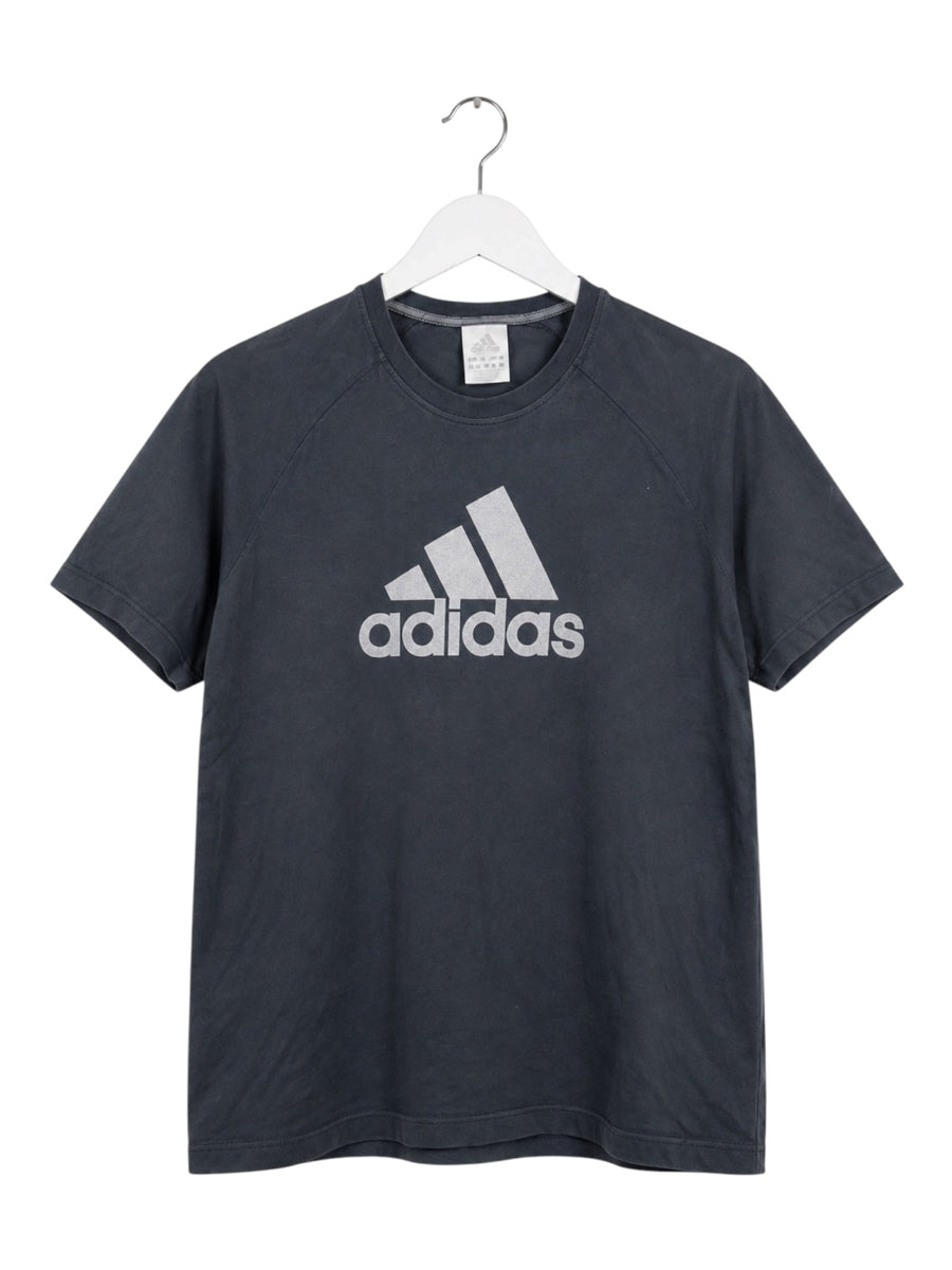 Adidas Big Print Vintage T-Shirt Herren Grau M