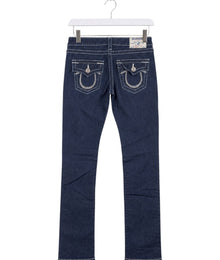 True Religion Low Waist Strass Vintage Jeans Damen Dunkelblau S