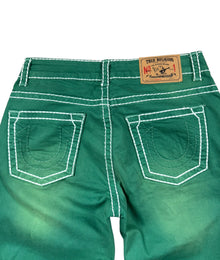 True Religion Big Stitch Vintage Jeans Herren Grün L
