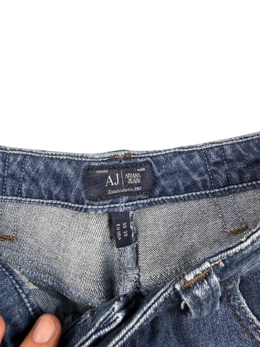 Armani Jeans Straight Leg Vintage Jeans Damen Blau M