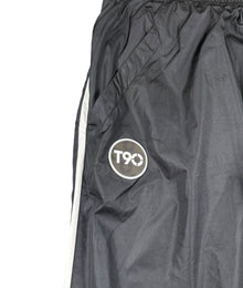 Nike T90 Wide Leg Vintage Trackpants Herren Schwarz Weiß XL