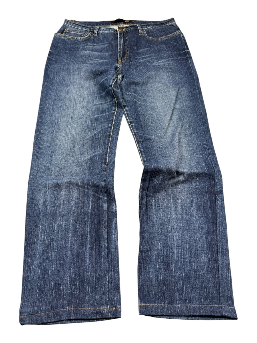 Just Cavalli Nieten Vintage Bootcut Jeans Damen Blau L