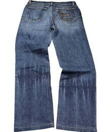 Just Cavalli Nieten Vintage Bootcut Jeans Damen Blau L