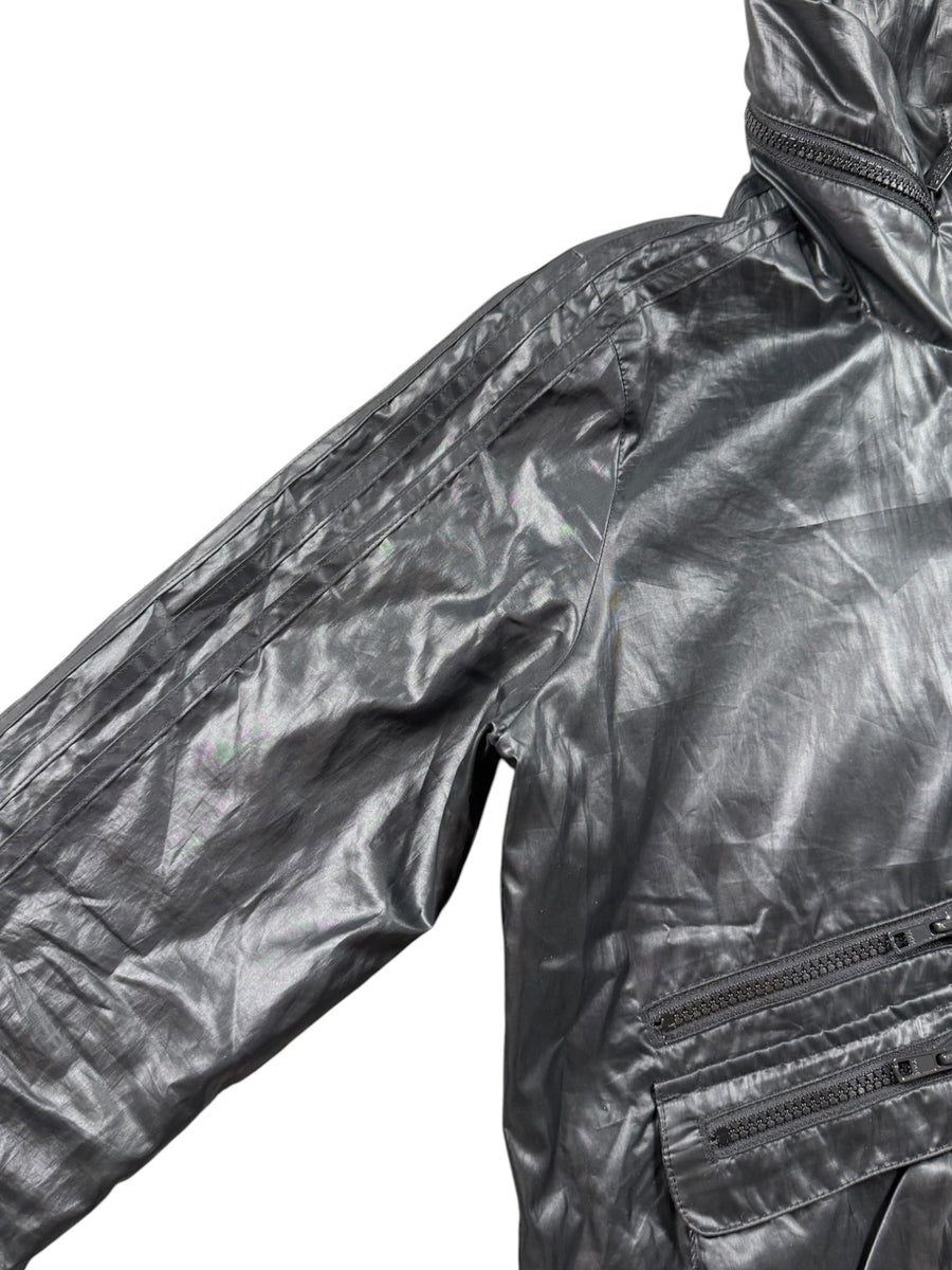 Adidas Trefoil Vintage Glanz Jacket Damen Schwarz S