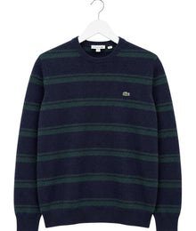 Lacoste Striped Vintage Sweater Herren Dunkelblau Grün M