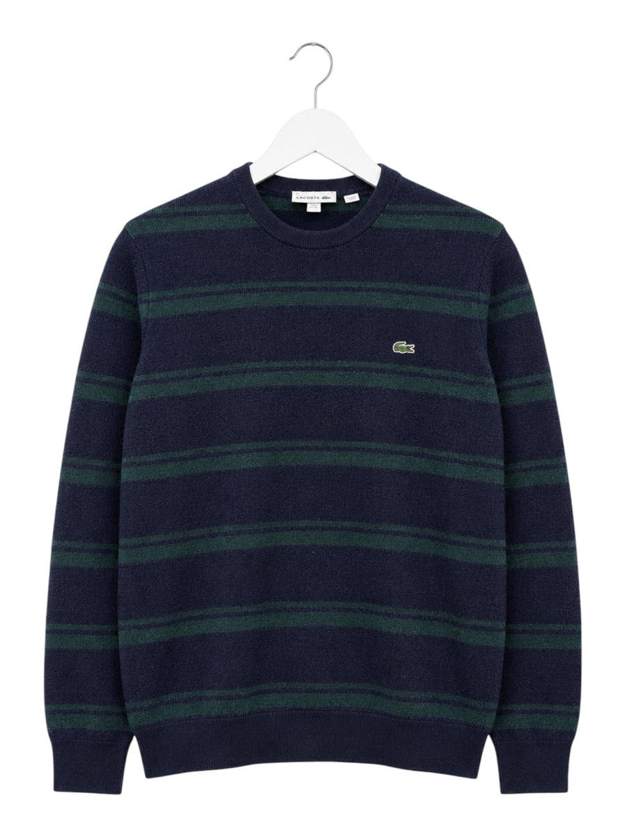 Lacoste Striped Vintage Sweater Herren Dunkelblau Grün M