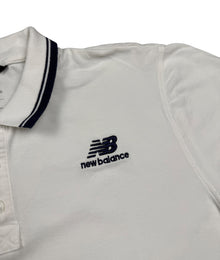 New Balance Logo Vintage Poloshirt Herren Weiß L