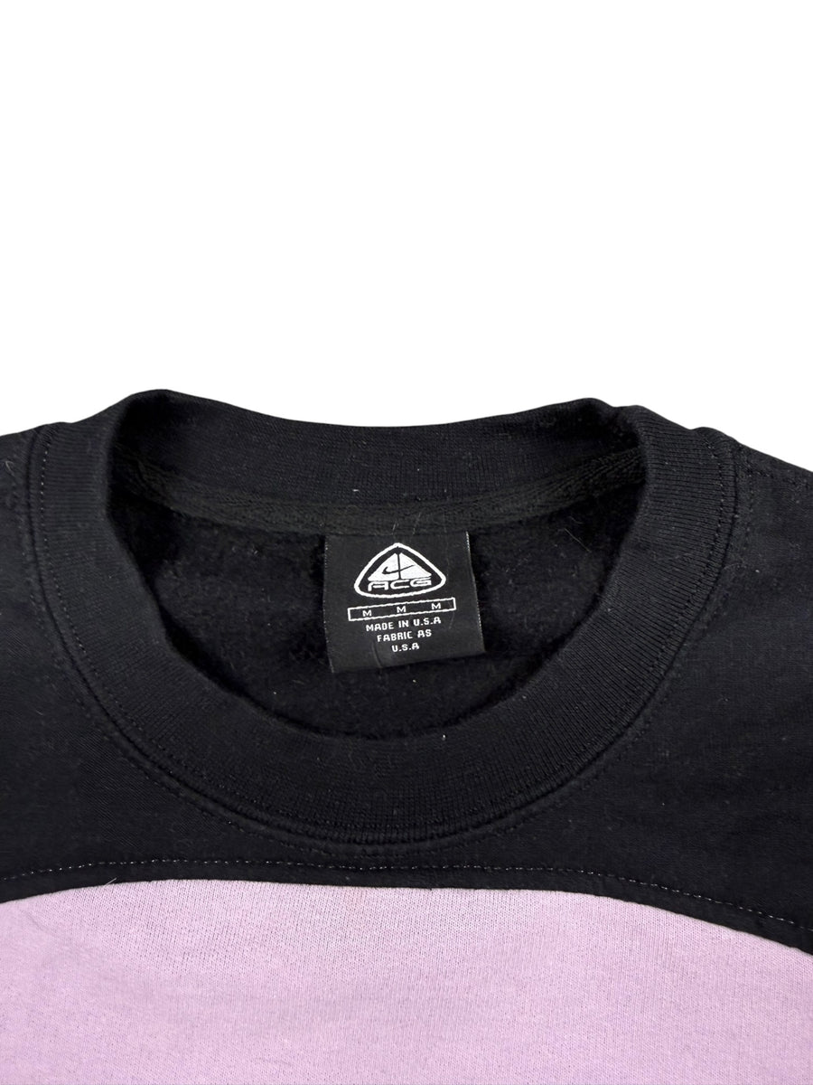 Nike ACG Colorblock Sweater Damen Schwarz Flieder M