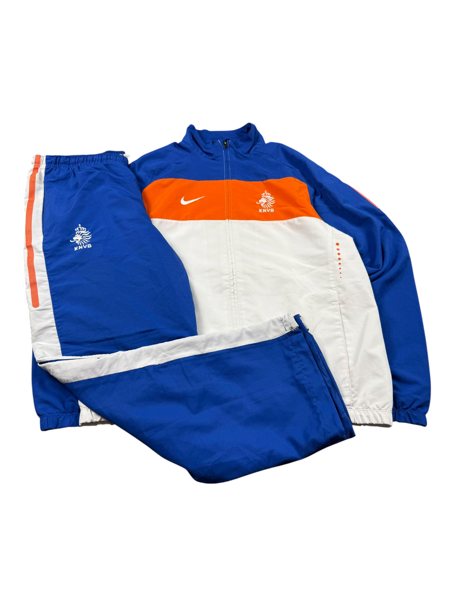 Nike Niederlande KNVB Vintage Tracksuit Herren Blau Weiß Orange L