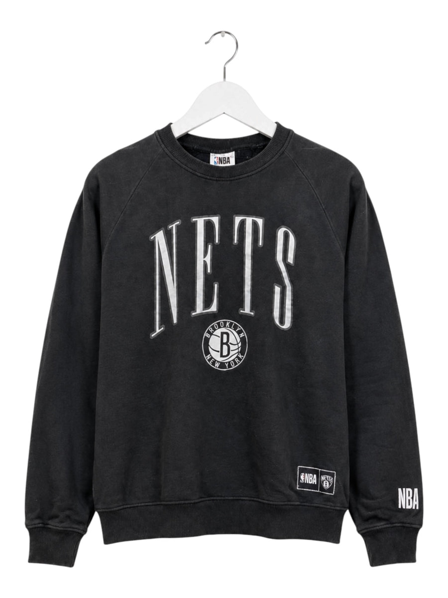 NBA Brooklyn Nets Vintage Sweater Herren Schwarz/Grau XL