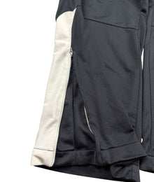 Nike Sportswear Wide Leg Vintage Trackpants Herren Schwarz Weiß L