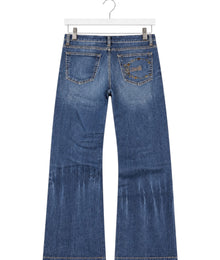 Just Cavalli Nieten Vintage Bootcut Jeans Damen Blau L