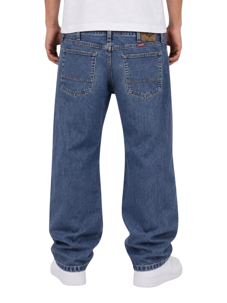 Wrangler Straight Leg Vintage Jeans Herren Blau XL