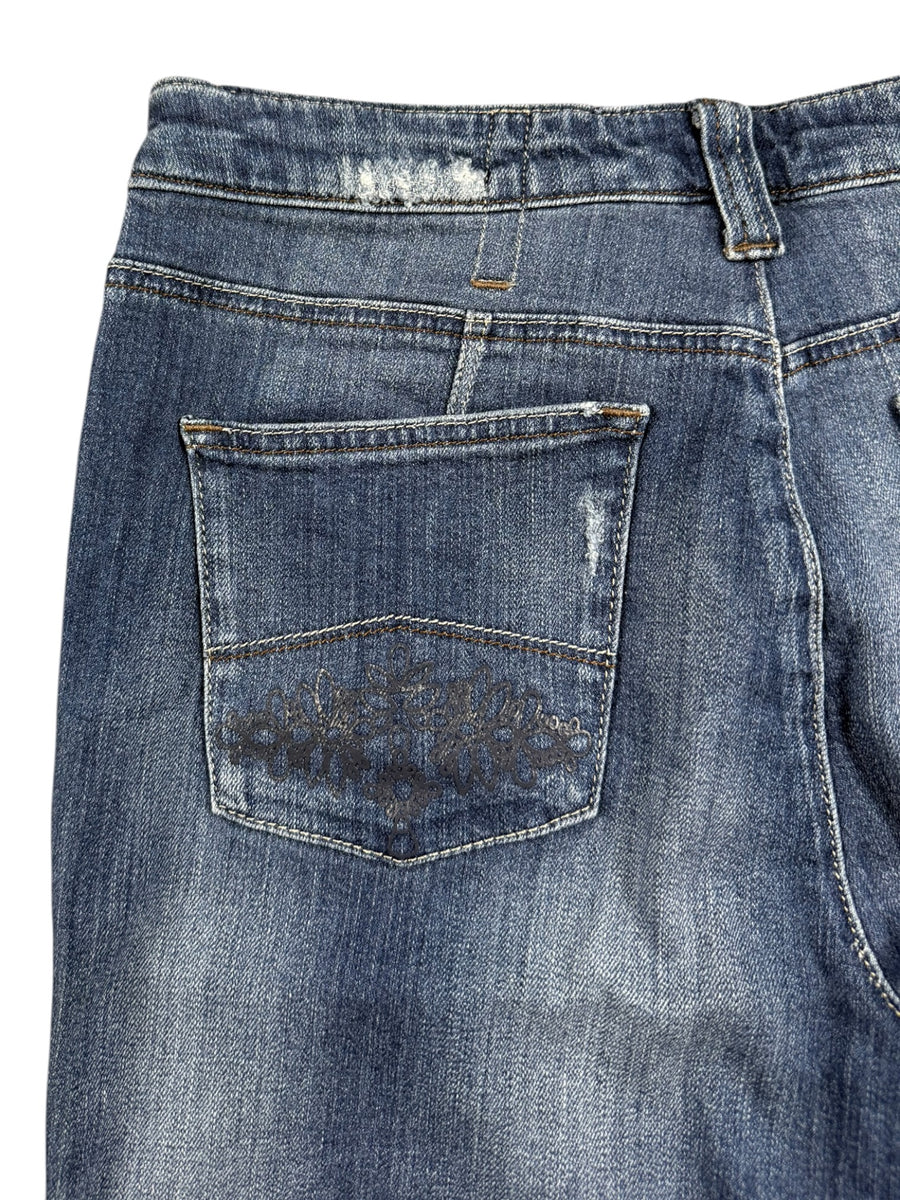 Armani Jeans Straight Leg Vintage Jeans Damen Blau M