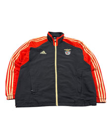 Adidas Benfica Lissabon Vintage Tracksuit Herren Schwarz Rot Gold L