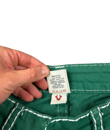 True Religion Big Stitch Vintage Jeans Herren Grün L