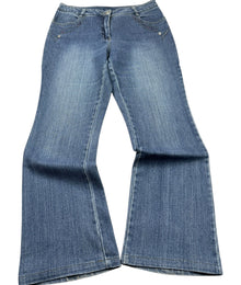 Blue Motion Strass Vintage Schlagjeans Damen Blau M