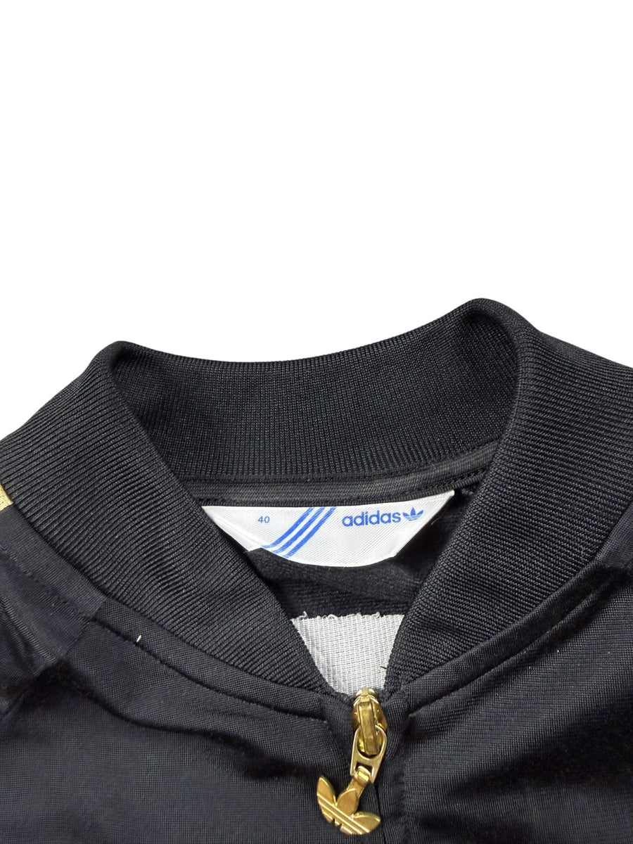 Adidas Trefoil 3-Stripes Vintage Trackjacket Damen Schwarz Gold L