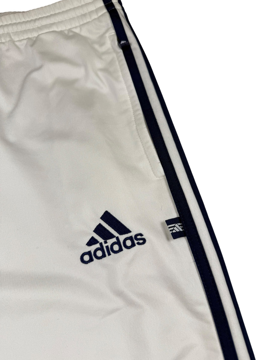Adidas 3-Stripes Wide Leg Vintage Trackpants Herren Weiß Blau XL