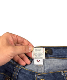 True Religion Straight Leg Vintage Jeans Herren Blau S